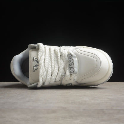 Louis Vuitton Trainer Monogram Grey White