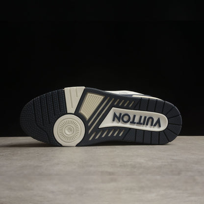 Louis Vuitton Trainer Monogram White And Dark Blue