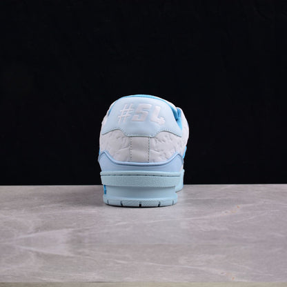 Louis Vuitton Trainer Monogram White Baby Blue