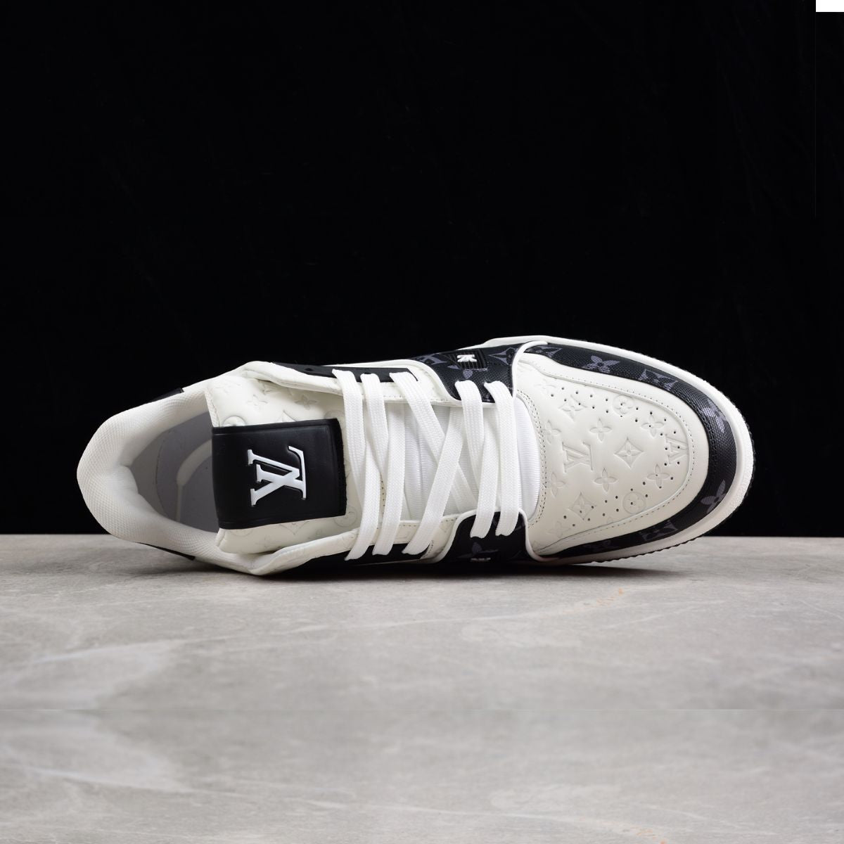 Louis Vuitton Trainer Monogram Black And White