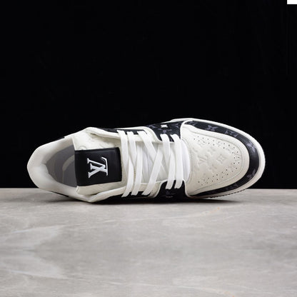 Louis Vuitton Trainer Monogram Black And White
