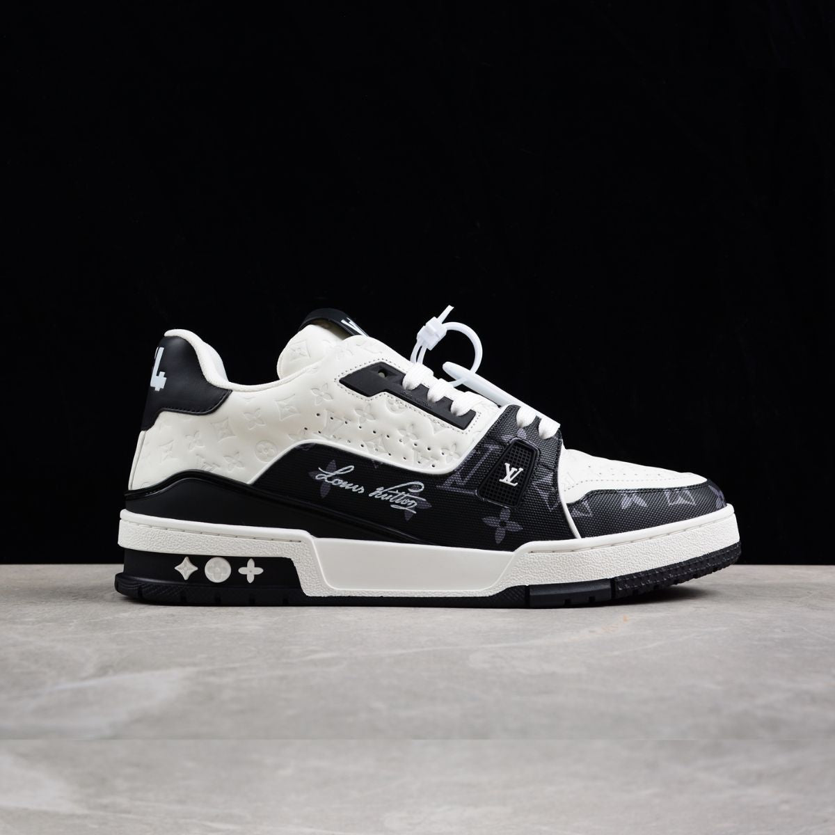 Louis Vuitton Trainer Monogram Black And White