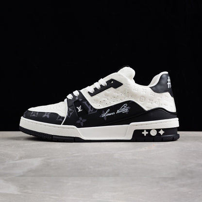 Louis Vuitton Trainer Monogram Black And White