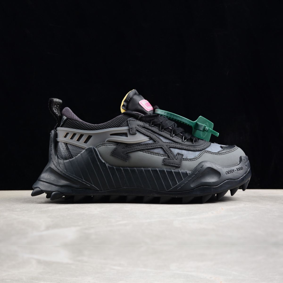 Off-White 1000 Odsy Leather Black And Grey