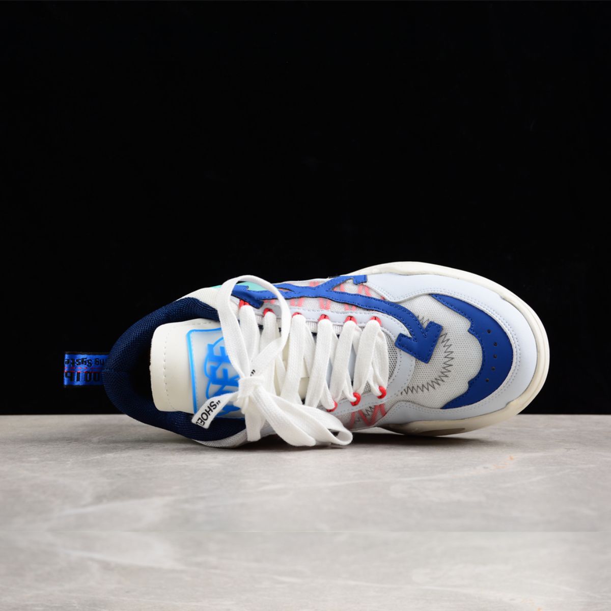 Off-White 1000 Odsy Leather White Blue And Orange