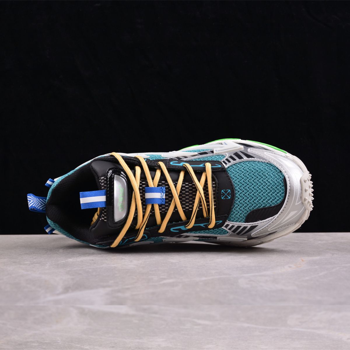 Off-White Be Right Back Blue Dark And White