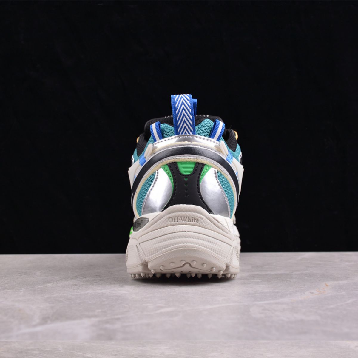 Off-White Be Right Back Blue Dark And White