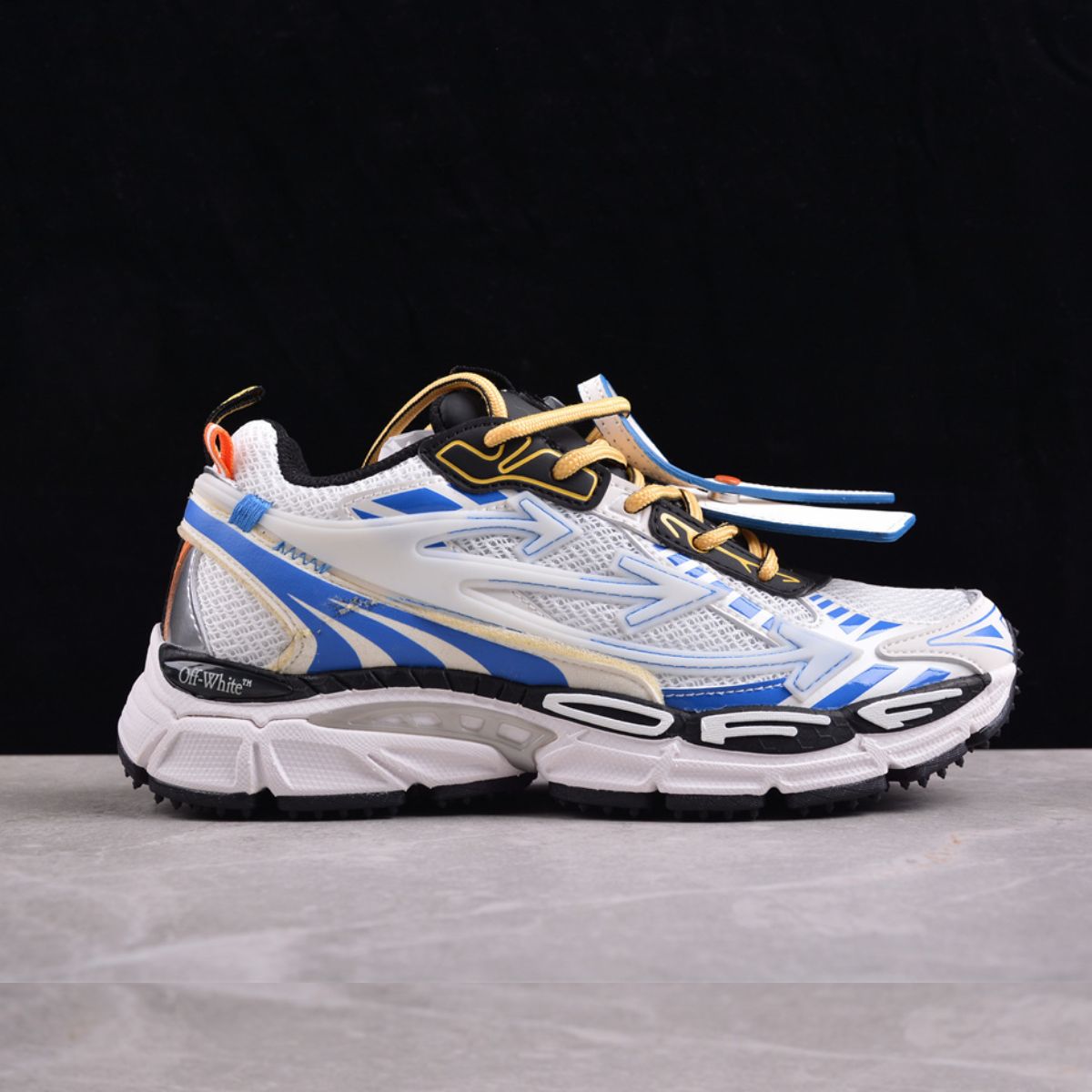 Off-White Be Right Back Blue And Yellow