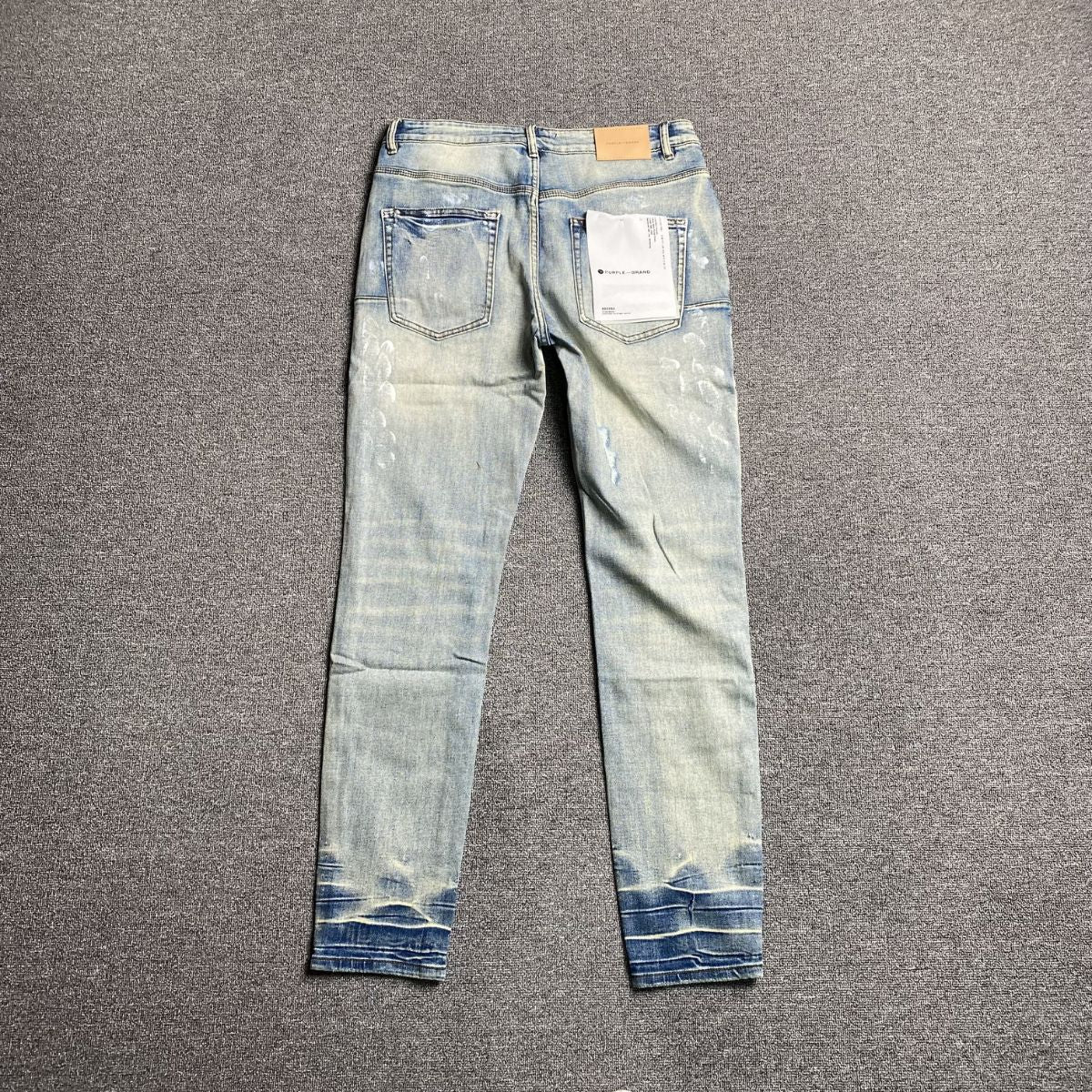 Purple Brand Jeans Navy Blue with Paint Splatters