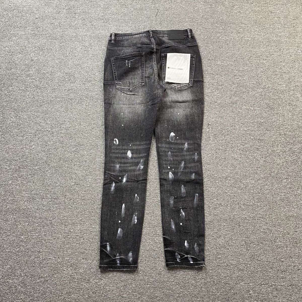 Purple Brand Jeans Black With Paint Splatters