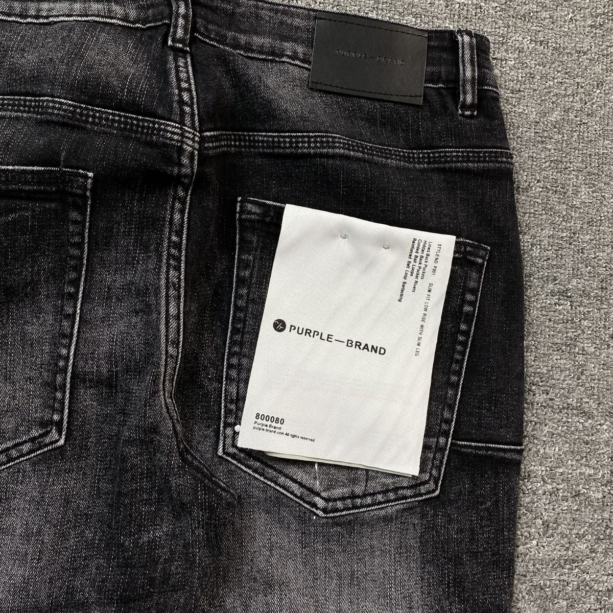 Purple Brand Jeans Black With Paint Splatters