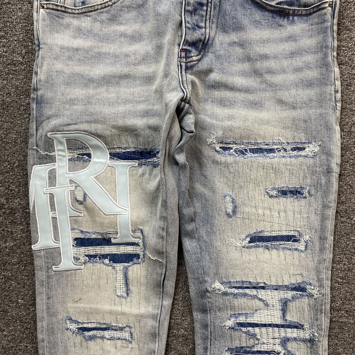 Amiri Jeans Light Blue Torn