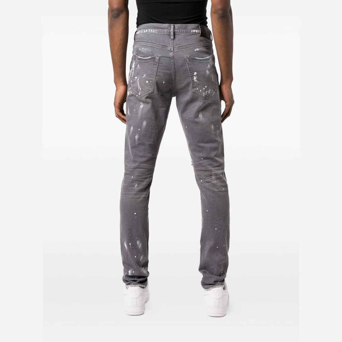 Purple Brand Jeans Grey And Paint Splatters
