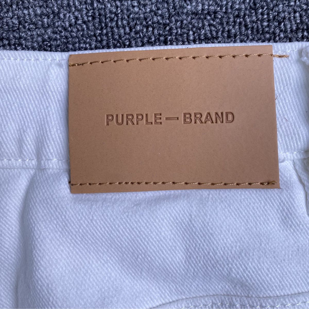 Purple Brand Jeans White With Colorful Splashes