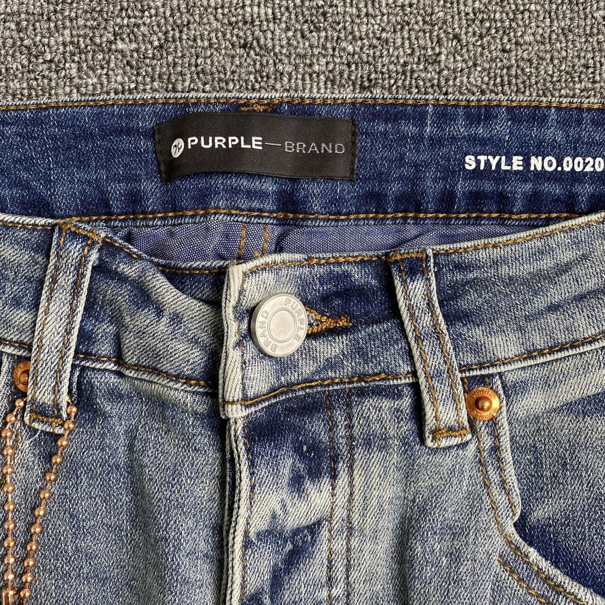 Purple Brand Jeans Blue Black Splashes