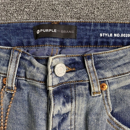 Purple Brand Jeans Blue Black Splashes