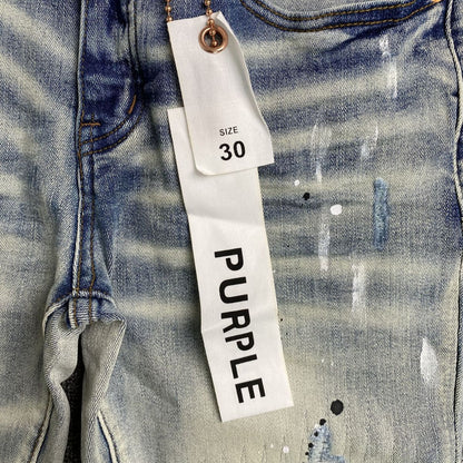 Purple Brand Jeans Blue Black Splashes