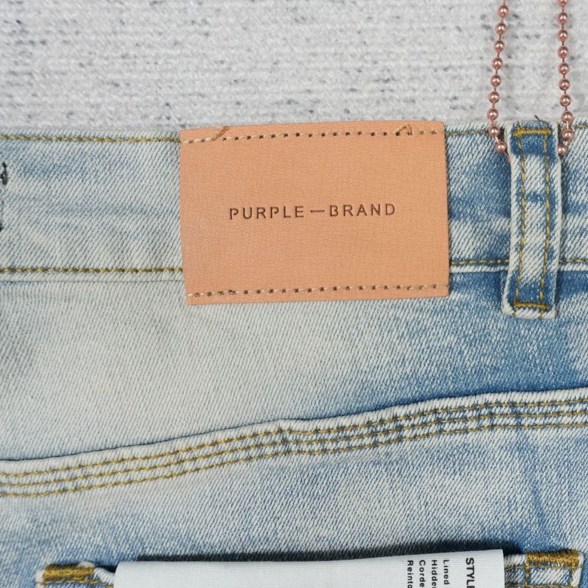 Purple Brand Jeans Flare Blue With White Splashes