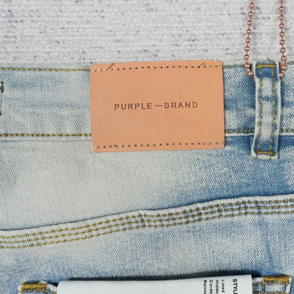 Purple Brand Jeans Flare Blue With White Splashes