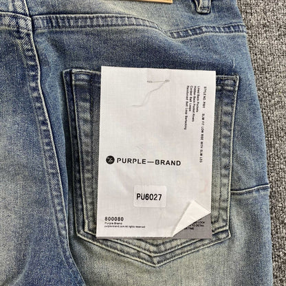 Purple Brand Jeans Flare Washed Blue