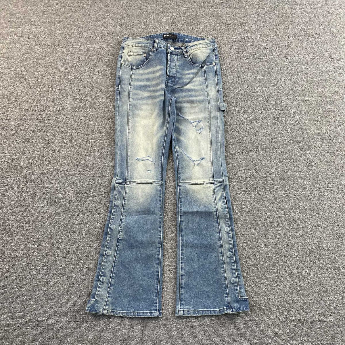 Purple Brand Jeans Flare Washed Blue