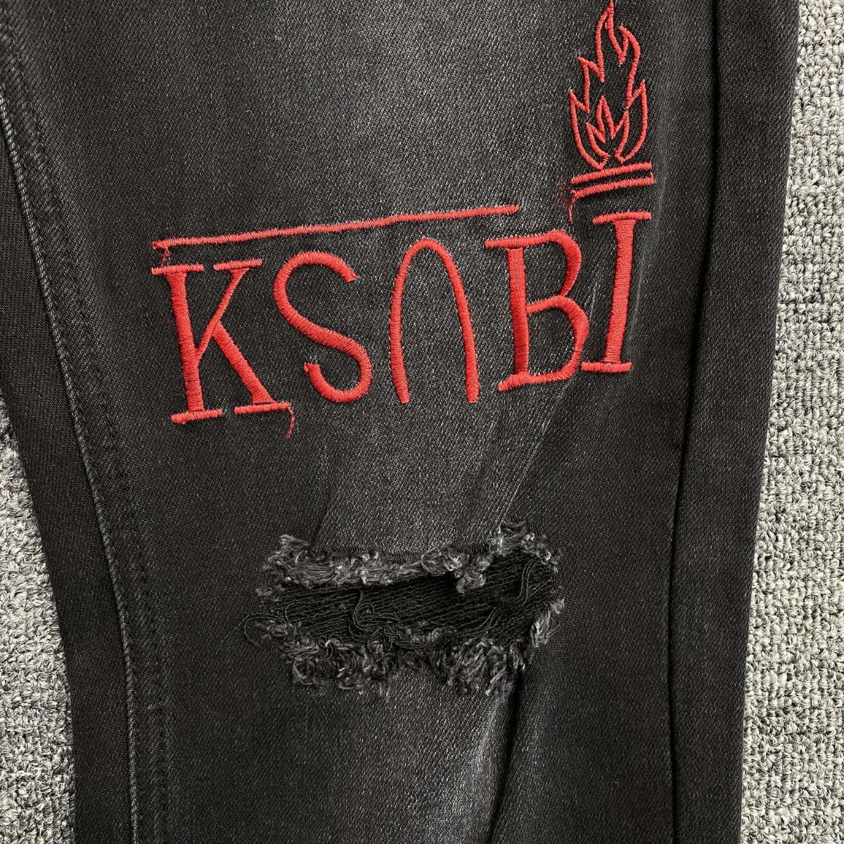 Ksubi Jeans Black And Red