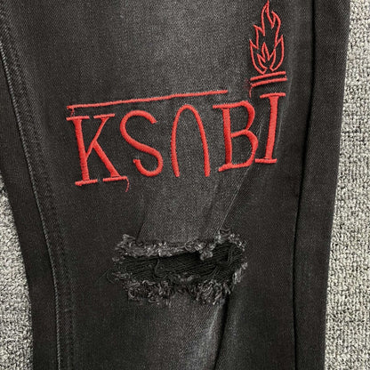 Ksubi Jeans Black And Red