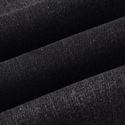 Slim Fit Jeans Distressed Black