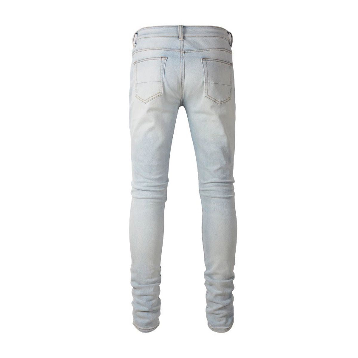 Slim Fit Jeans Light Blue And White