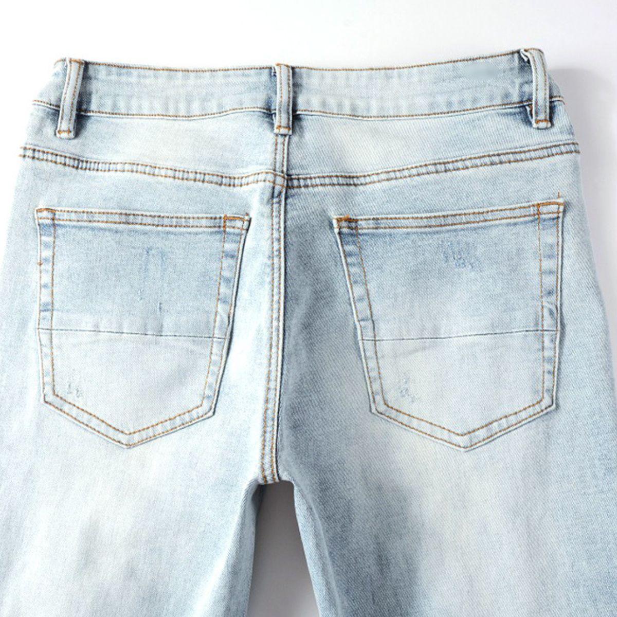 Slim Fit Jeans Light Blue Diamonds