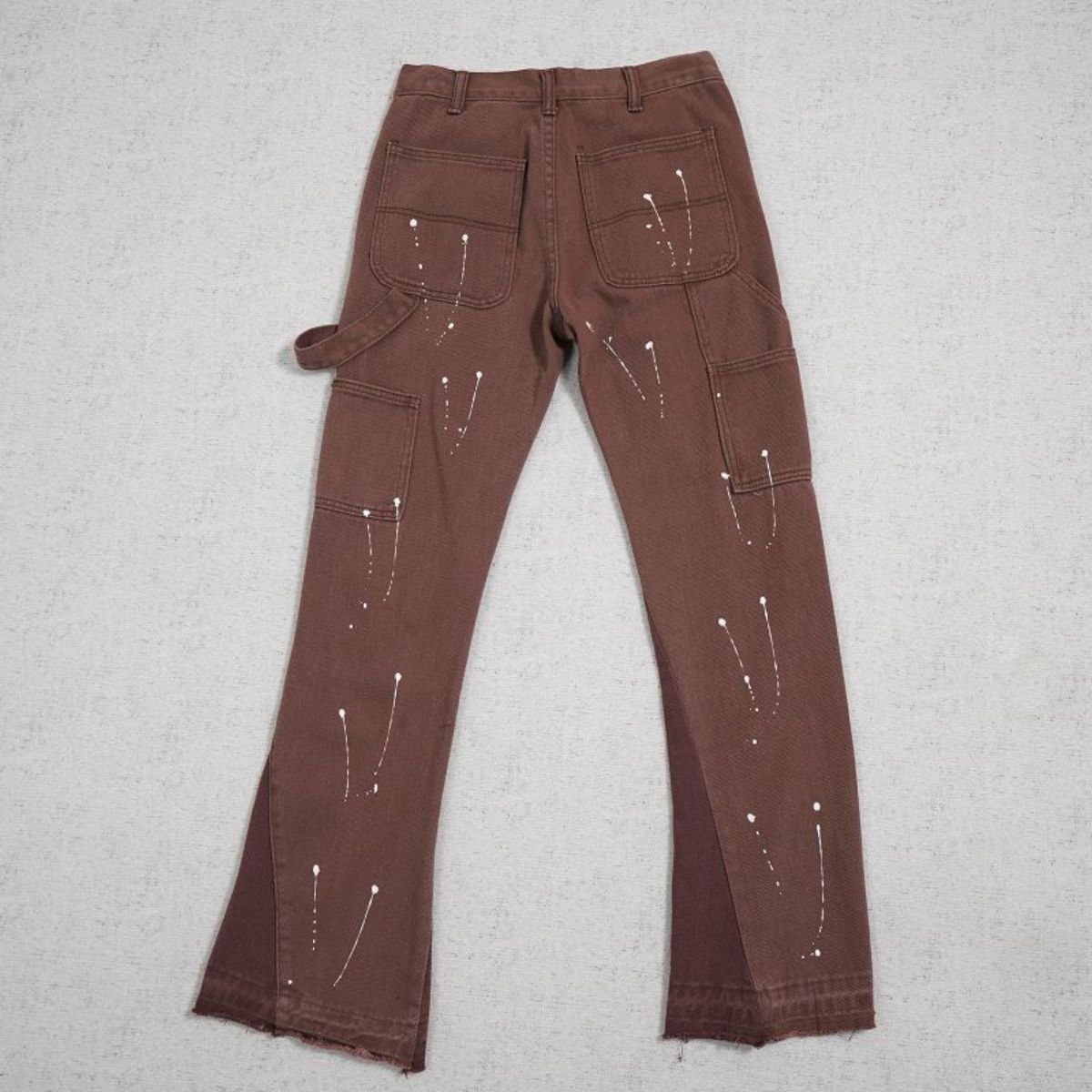 Gallery Dept Jeans Flare Brown Paint Splash
