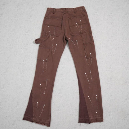 Gallery Dept Jeans Flare Brown Paint Splash