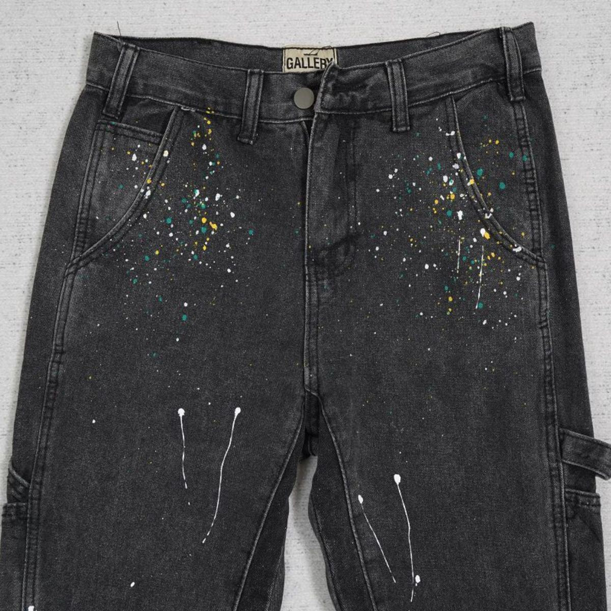 Gallery Dept Jeans Flare Black Paint Splash
