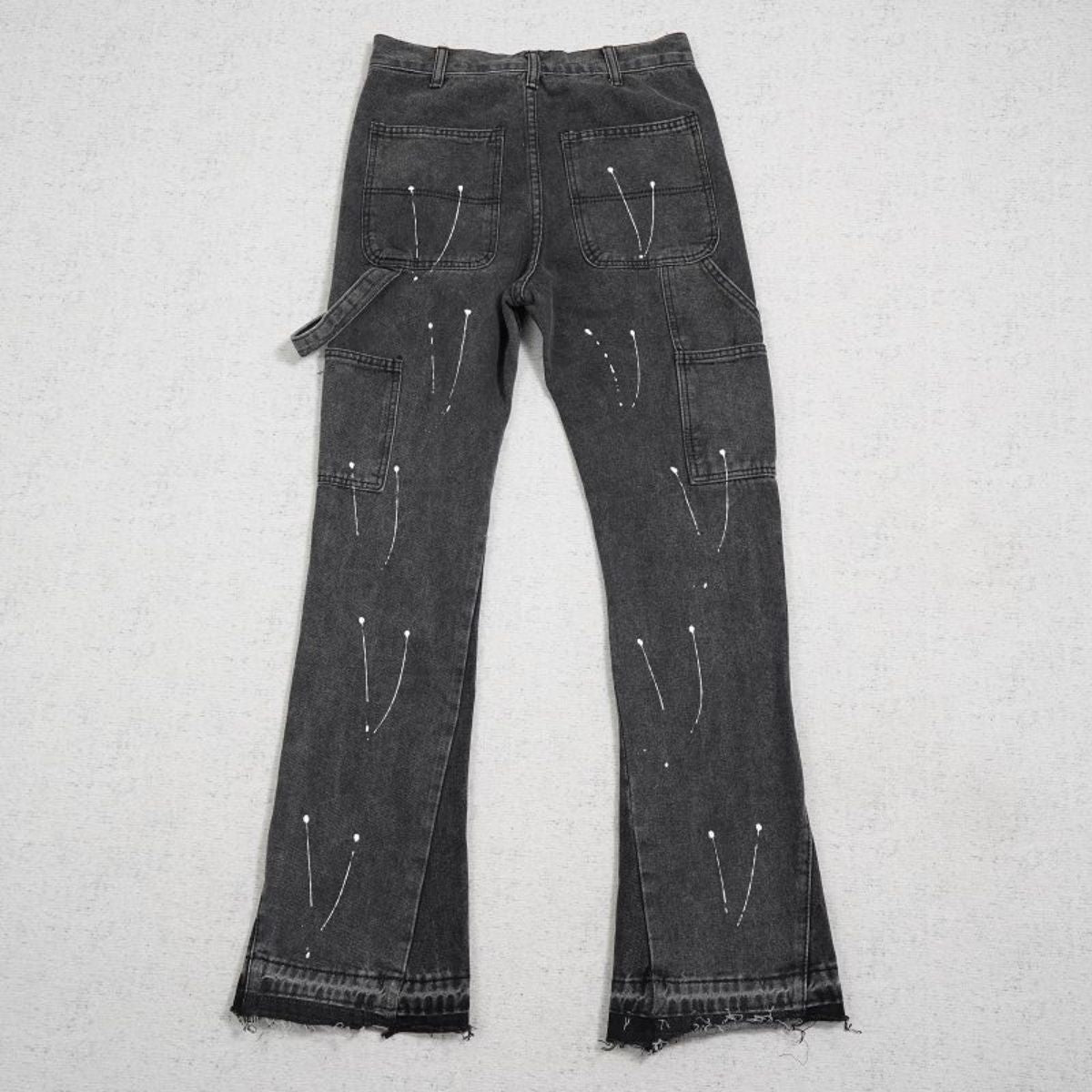 Gallery Dept Jeans Flare Black Paint Splash