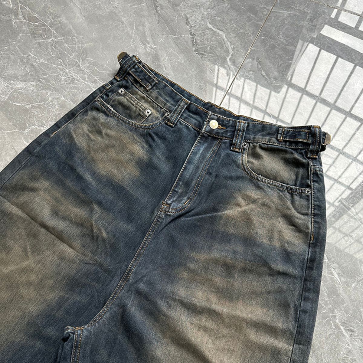 Balenciaga Destroyed Skater Jeans Wide Baggy