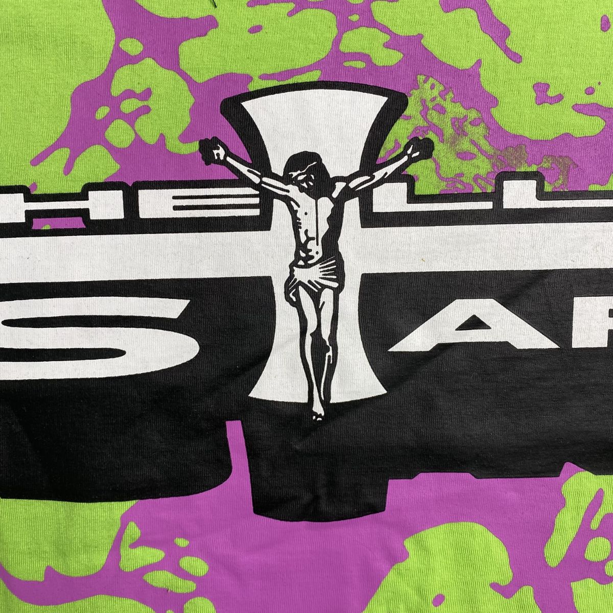 Camiseta Hellstar Jesus Emblem Green