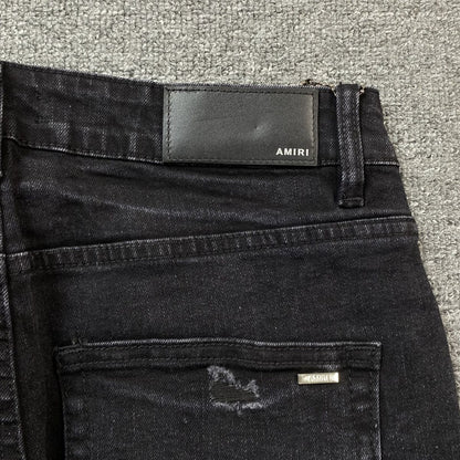 Amiri Jeans Black Washed Diamond