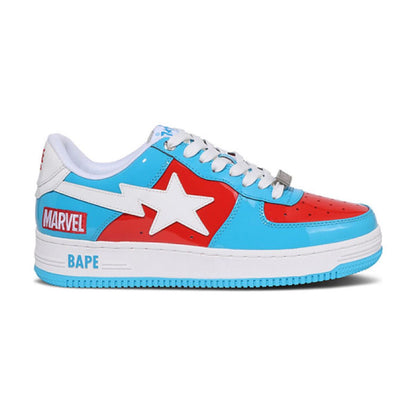 A Bathing Ape Bape Sta Low x Marvel Captain America