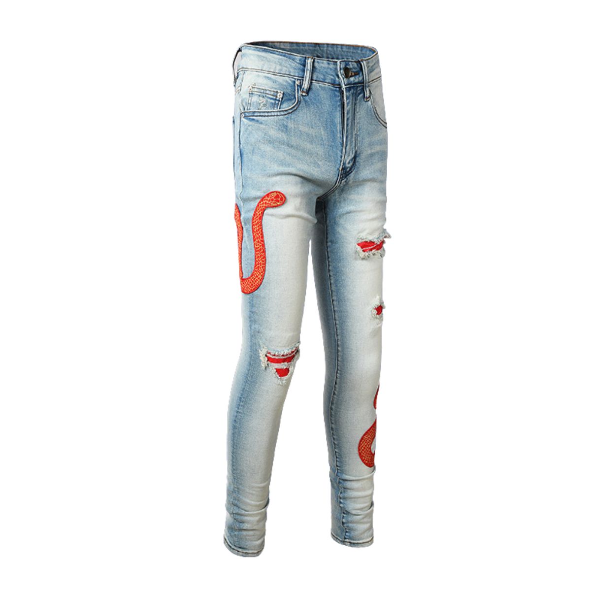 Amiri Jeans Snake Red