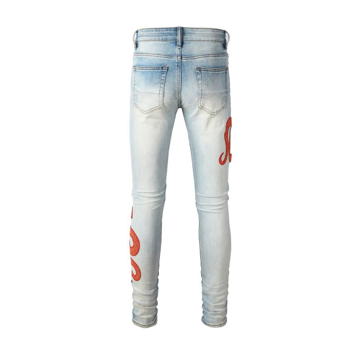 Amiri Jeans Snake Red
