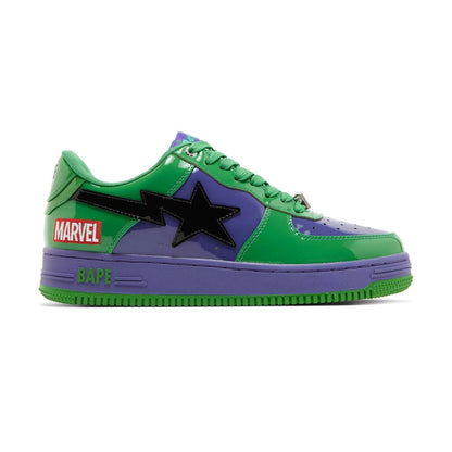 A Bathing Ape Bape Sta Low x Marvel Hulk