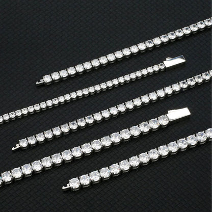Pulseira Cravejada em Titânio 4mm