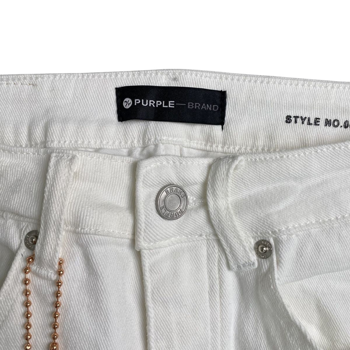 Purple Brand Jeans White Splash Black