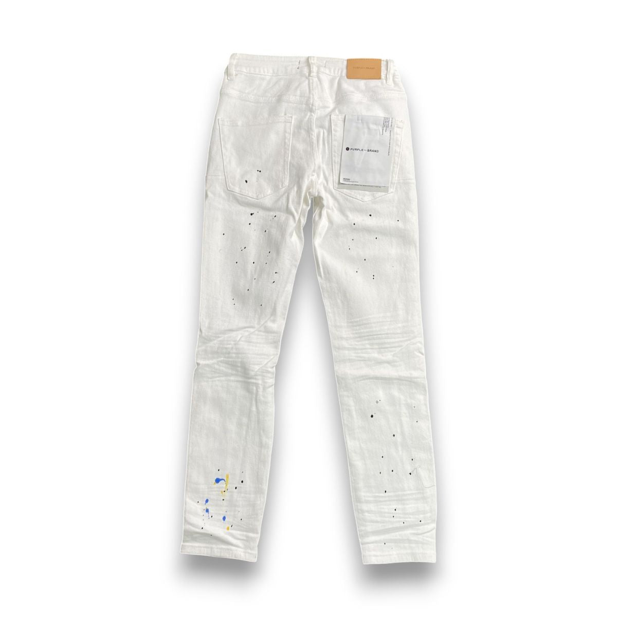 Purple Brand Jeans White Splash Black