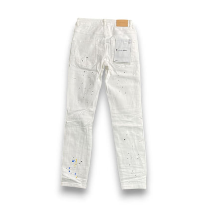 Purple Brand Jeans White Splash Black