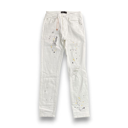 Purple Brand Jeans White Splash Black