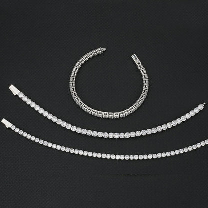 Pulseira Cravejada em Titânio 4mm