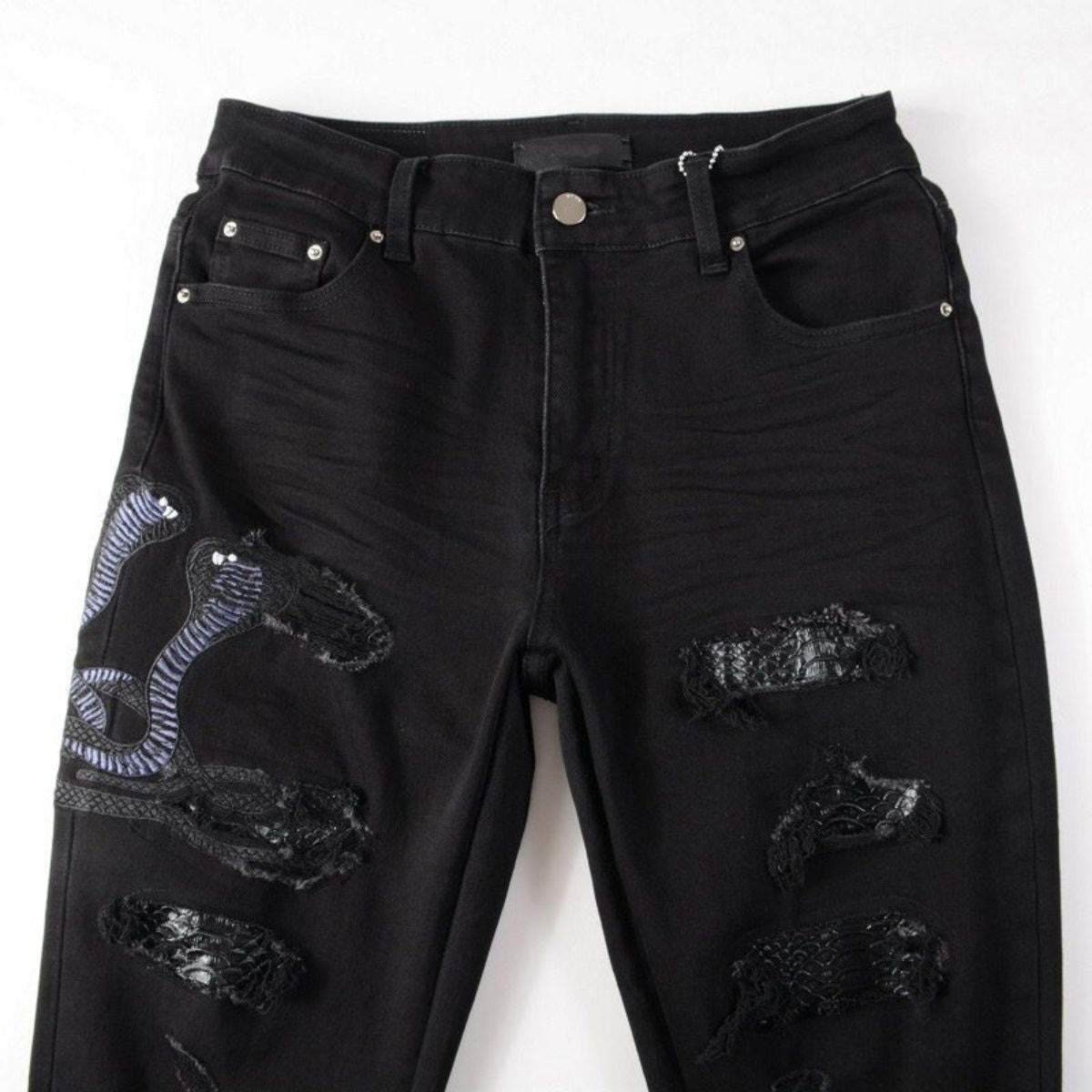 Amiri Jeans Black Snake