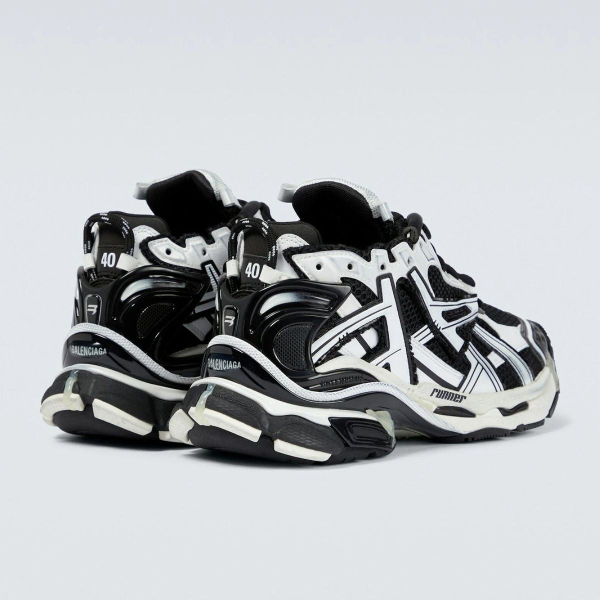 Balenciaga Runner Black and white