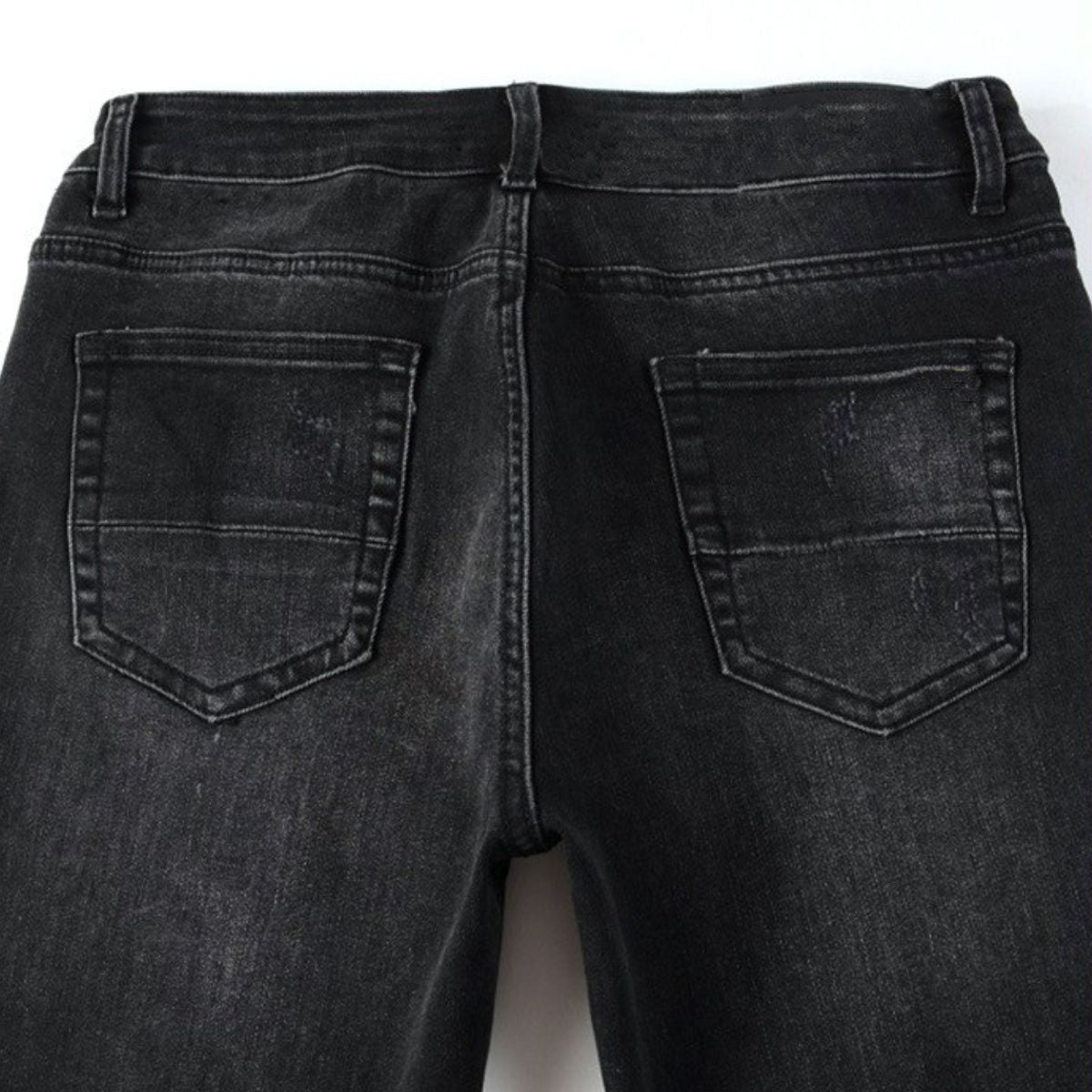 Slim Fit Jeans Black And Pink